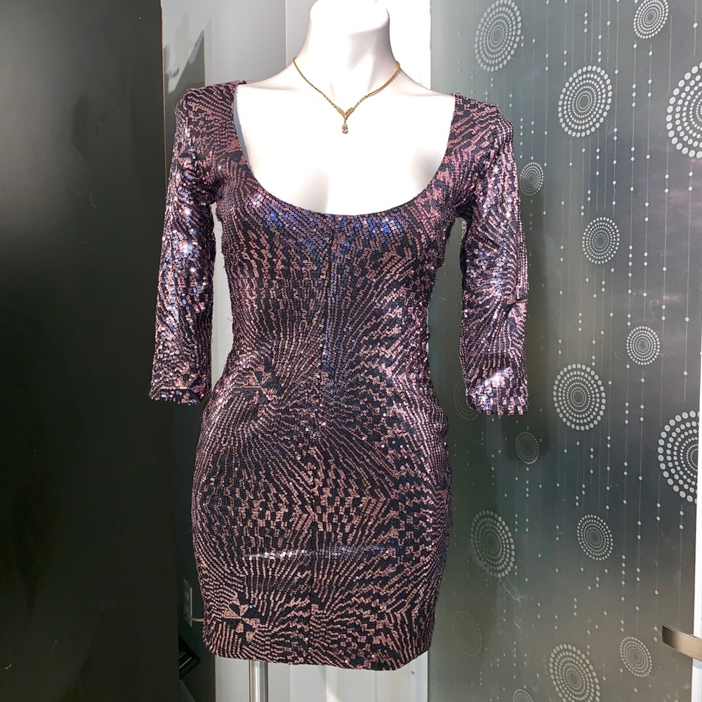 Beautiful As U Wish Party Cocktail Sequins Dress